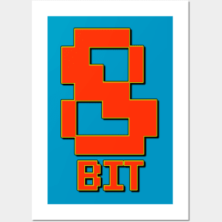 8 Bit Retro Posters and Art